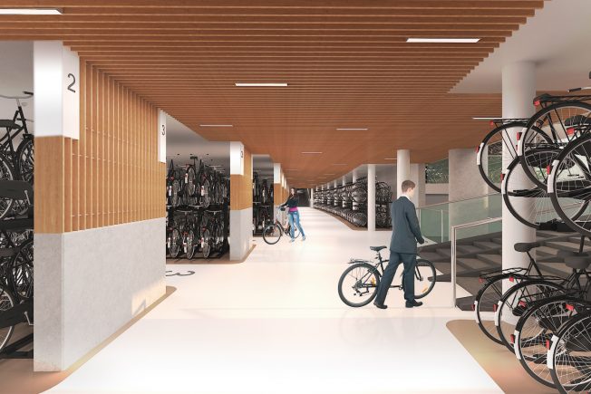Impressie fietsenstalling Amersfoort
